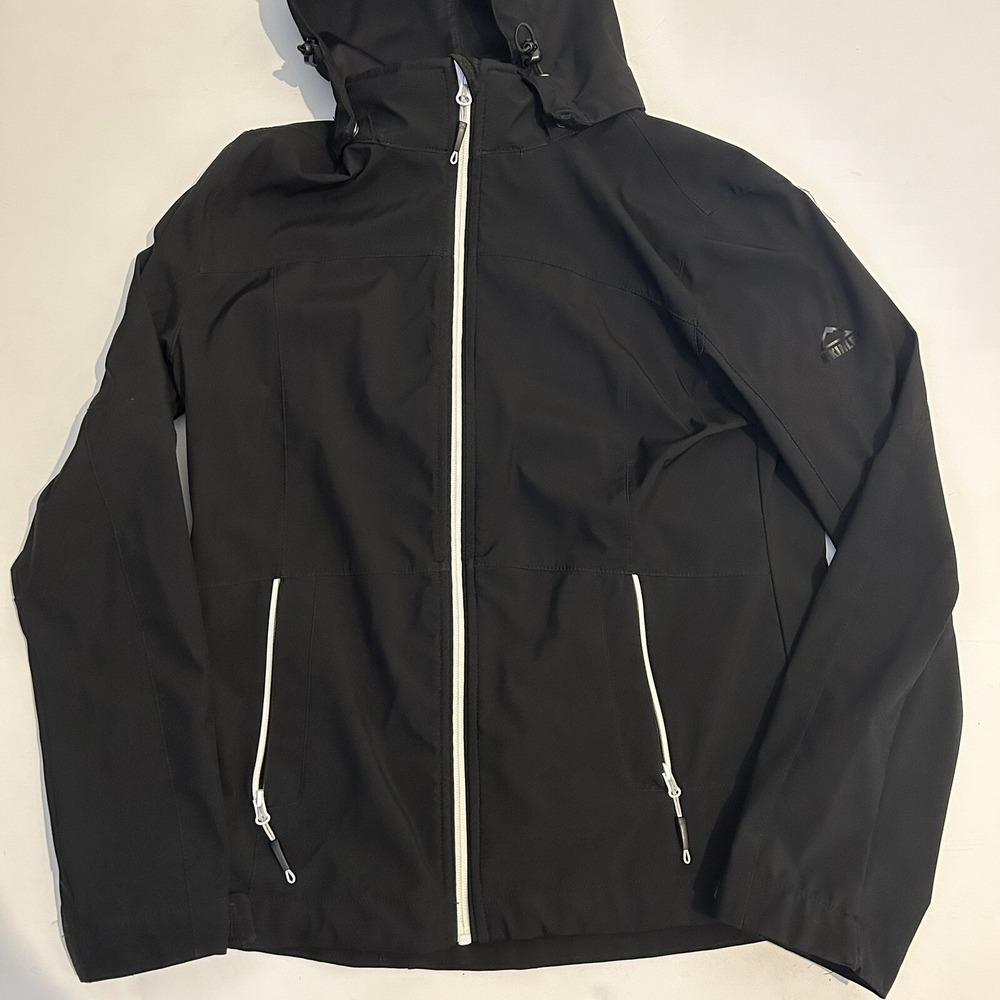 McKinley Ventmax 3000mm Rain Jacket Windbreaker Black Soft Shell Women Small